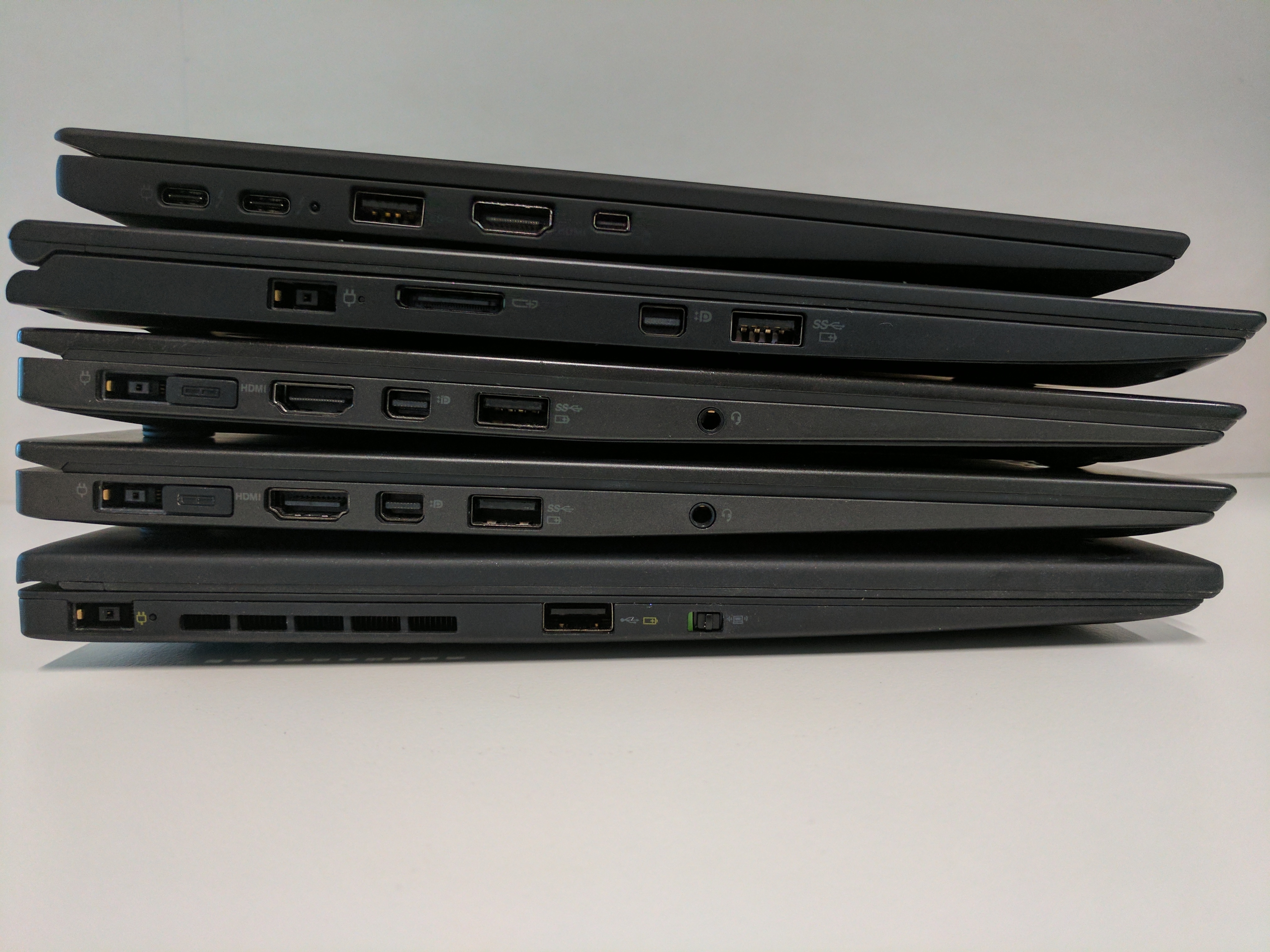 Five Generations Of The Lenovo X1 Carbon AdamFowlerIT.com